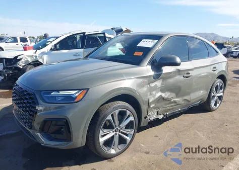 2023 Audi Q5 Sportback Premium Plus 45 Tfsi S Line Quattro S Tronic из США, поврежденный, VIN WA15AAFY7P2069833